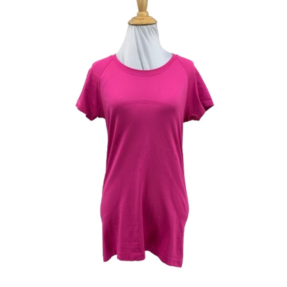 Lululemon T Shirt Womens 8 Punch Swiftly Tech Short Sleeve Seamless Breathable